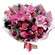 букет из роз и тюльпанов с лилией. Шанхай