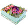 макаруны и цветы в коробочке. Шанхай